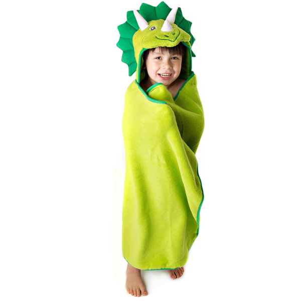 Dinosaur Hooded Beach Towel,Bamboo Towel Hood Kids Poncho