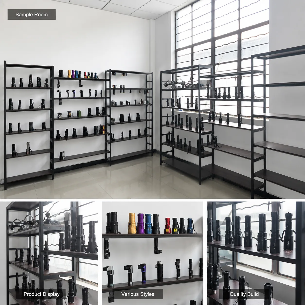 Product sample room