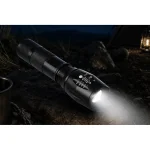 005 Rechargeable LED Flashlight White Laser Zoomable Tactical Torch