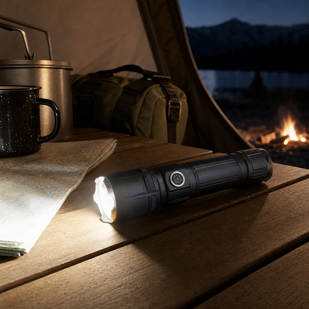 10 W Laser Zoom Flashlight 1000 lm Aluminum Alloy Rechargeable Torch