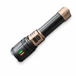 183Y 10 W Laser Rechargeable Zoom Flashlight, 1000 lm Aluminum Alloy Torch