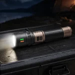 183Y 10 W Laser Rechargeable Zoom Flashlight, 1000 lm Aluminum Alloy Torch