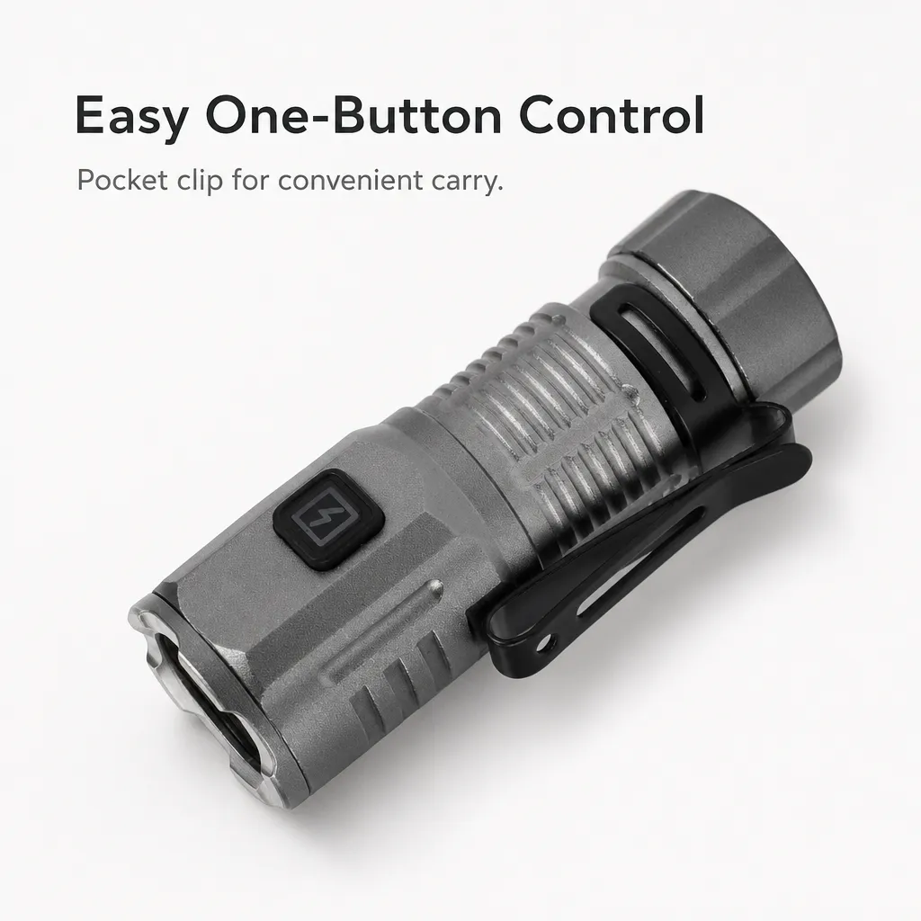 3 Lights Rechargeable LED Flashlight Mini Magnetic Tail Tactical Torch