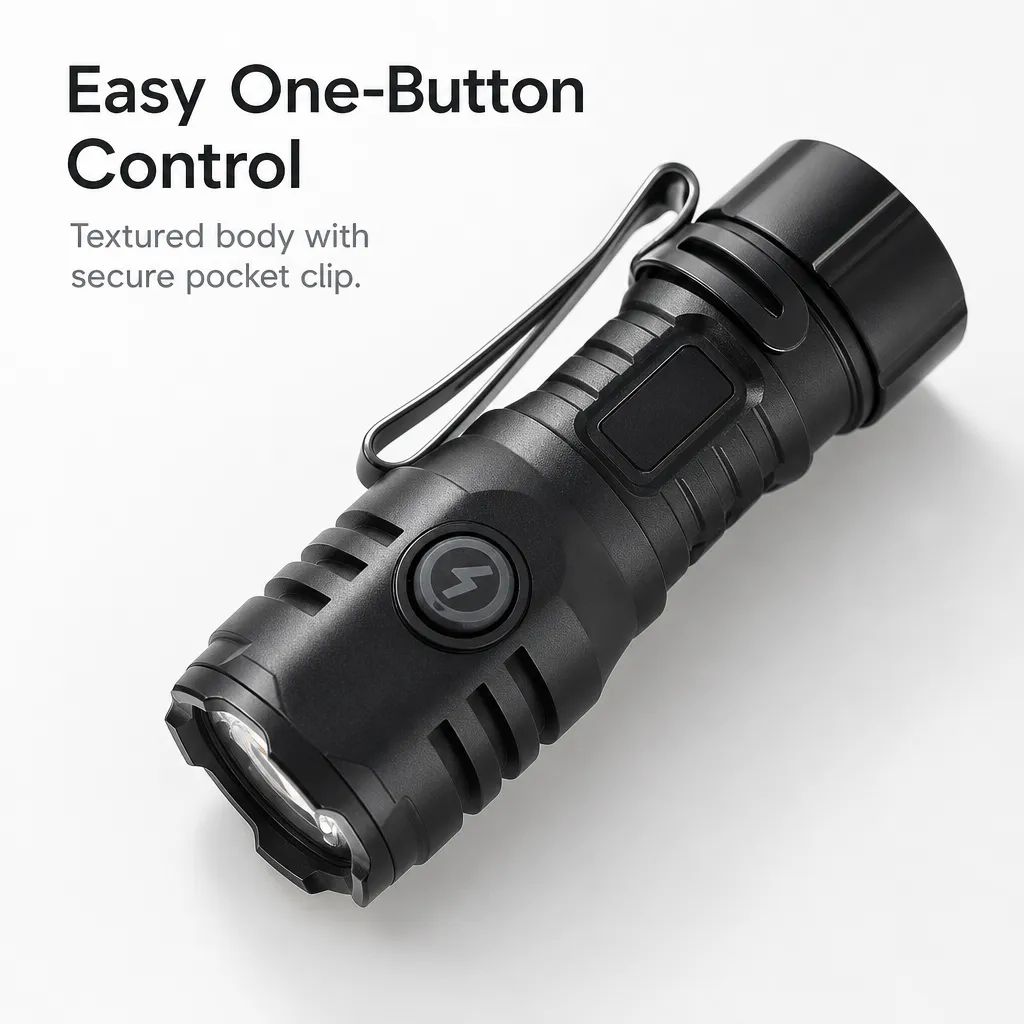 4-Light Rechargeable LED Flashlight