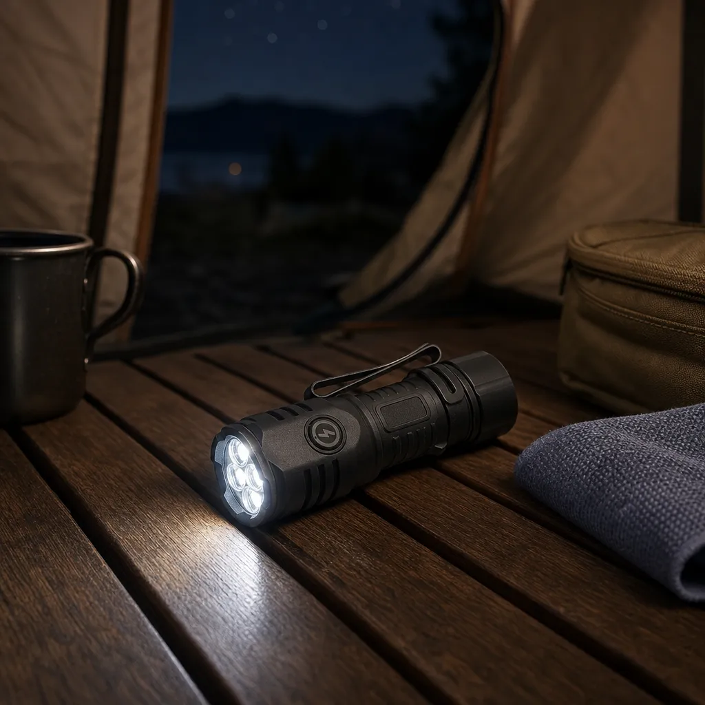 4-Light Rechargeable LED Flashlight