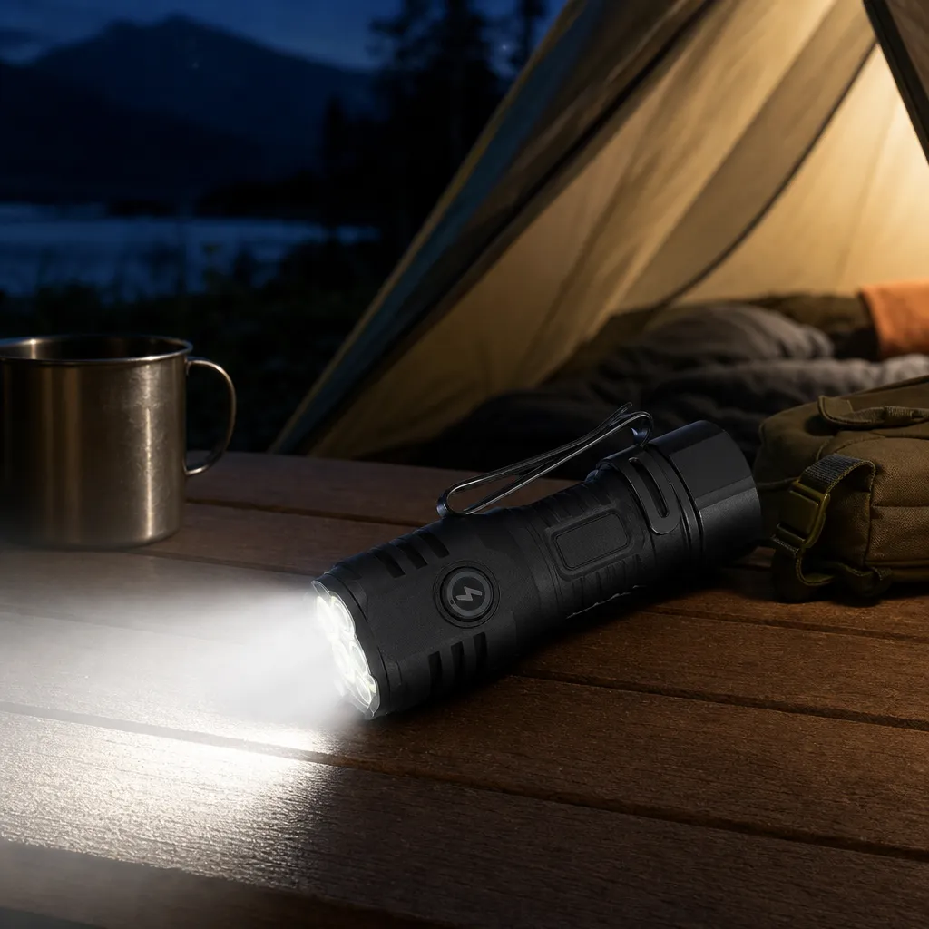 4-Light Rechargeable LED Flashlight