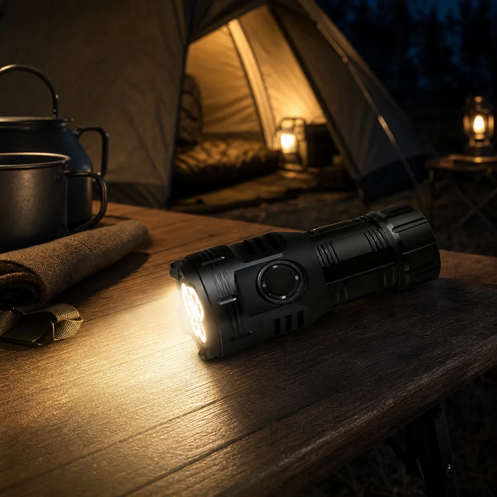 8 Light Rechargeable LED Flashlight