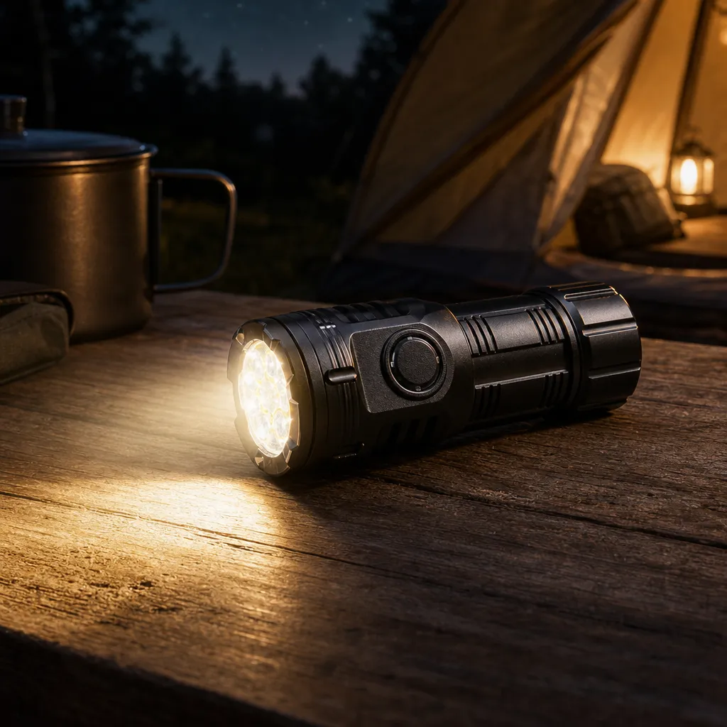 8 Light Rechargeable LED Flashlight