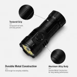 8 Light Rechargeable LED Flashlight
