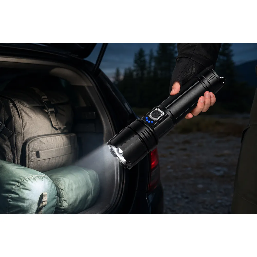 990000 High Lumens Rechargeable LED Flashlight