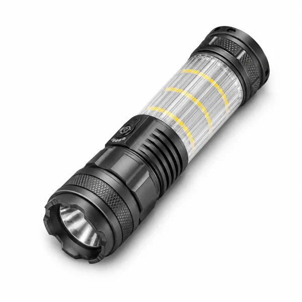 Rechargeable LED Flashlight Zoomable Camping Torch
