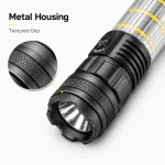 Rechargeable LED Flashlight Zoomable Camping Torch
