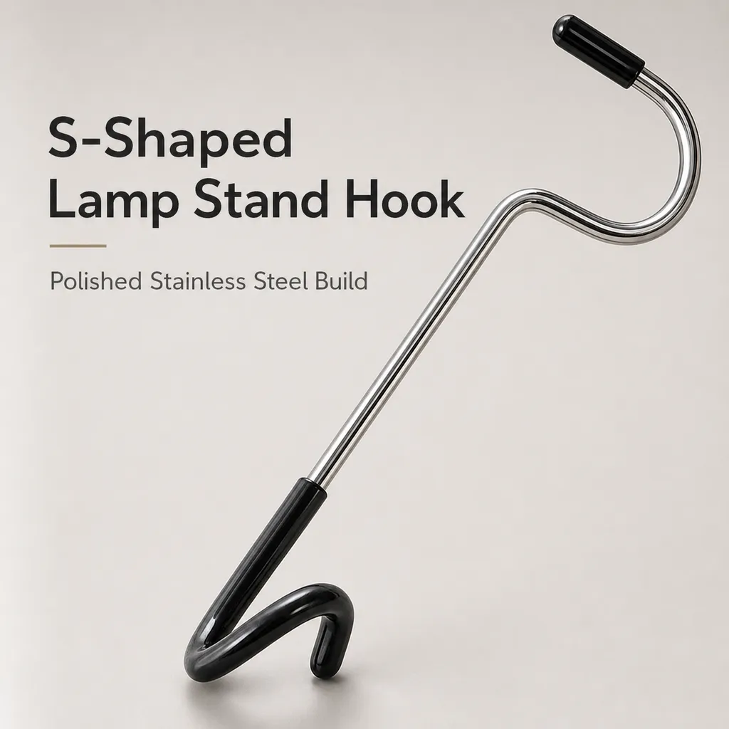 Jiadi A4 Black Stainless Steel S Type Fish Shape Lantern