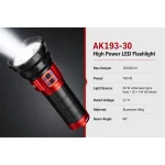 High-Power High-Lumen Brightness Strong Light Flashlight