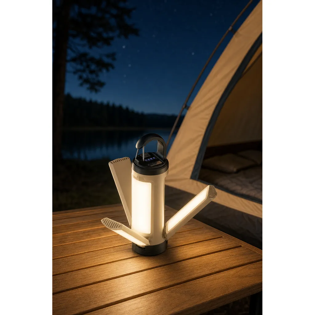 AL103 Rechargeable LED Camping Lantern 360 Panoramic Folding Tent Light