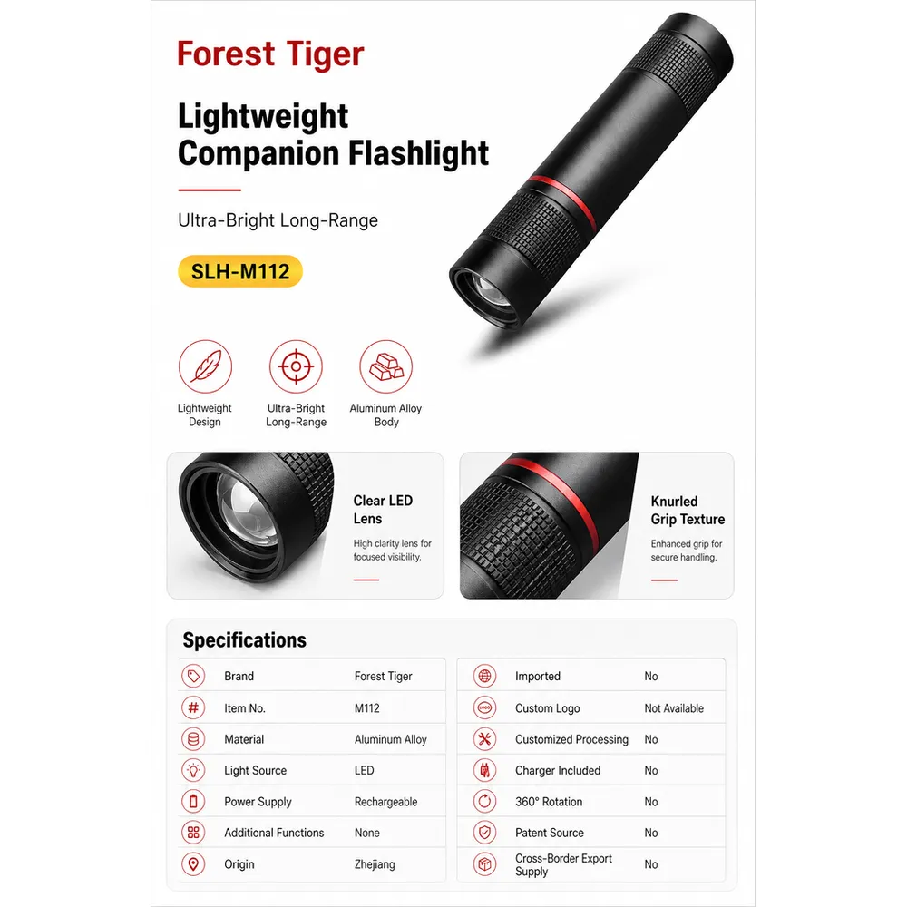 Blukar Rechargeable High Lumens Super Bright Small Aluminum