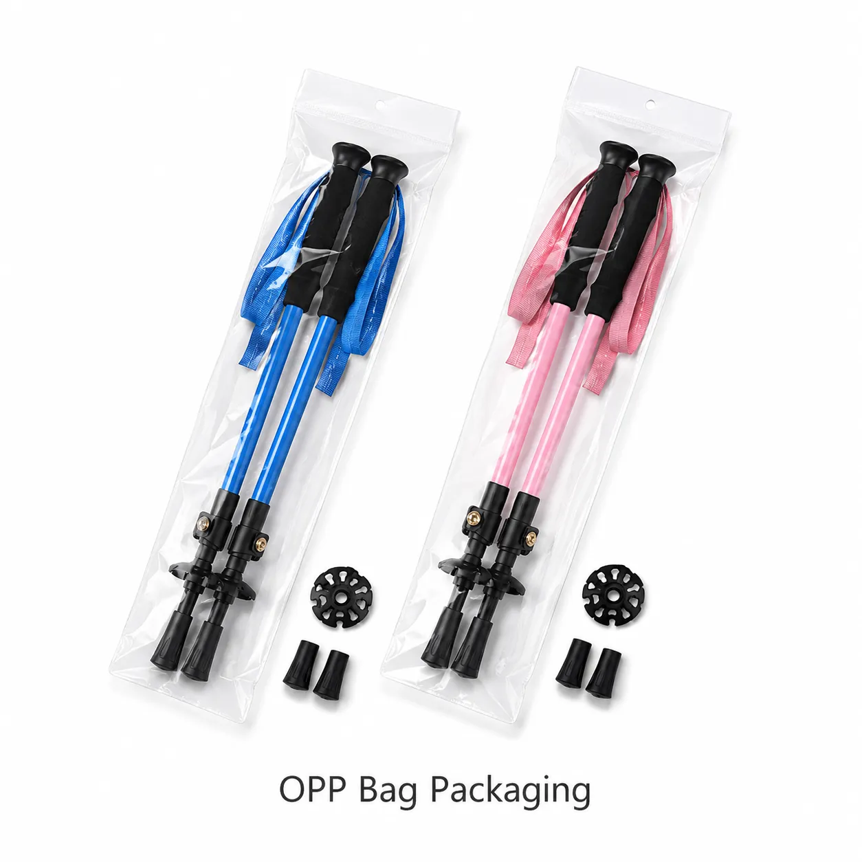 Children Double Foldable Telescopic Hiking Poles