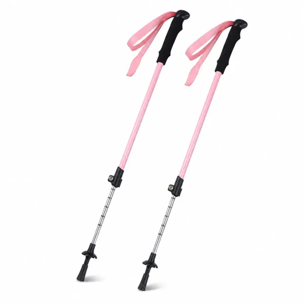 Children Double Foldable Telescopic Hiking Poles