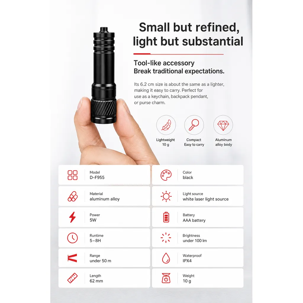 D-F955 Mini LED Flashlight