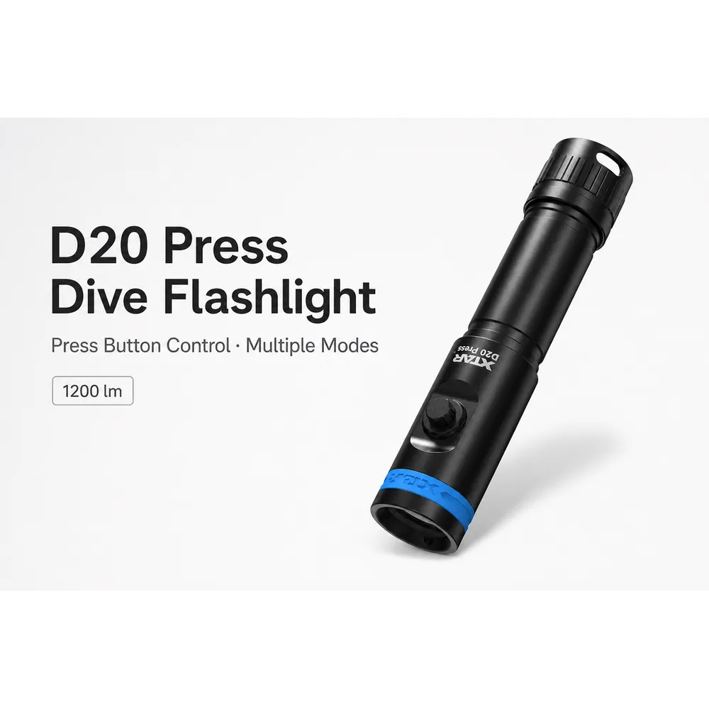 For Pointer DL1 Mini Waterproof Scuba Diving Flashlight