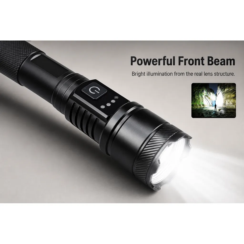 F-952 Rechargeable White Laser Flashlight