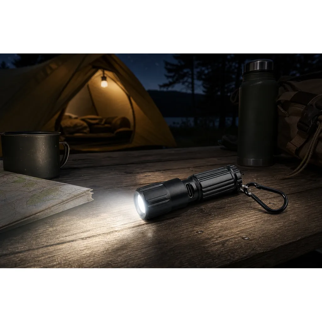 F-956 Rechargeable LED Keychain Flashlight