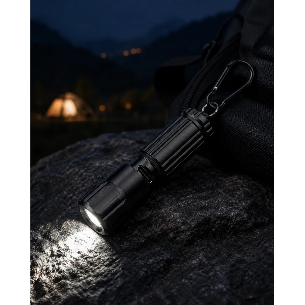 F-956 Rechargeable LED Keychain Flashlight