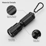 F-956 Rechargeable LED Keychain Flashlight