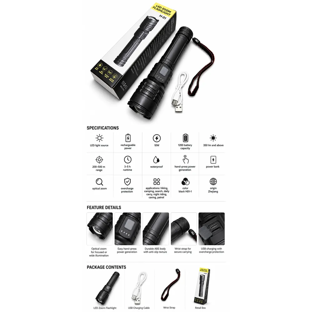 Super Bright 1500m Long Range P50 Power Display Telescopic