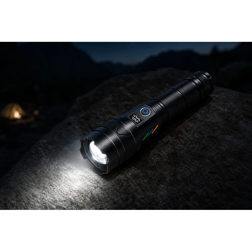 USB-C Rechargeable 1000-Lumen Tactical LED Flashlight