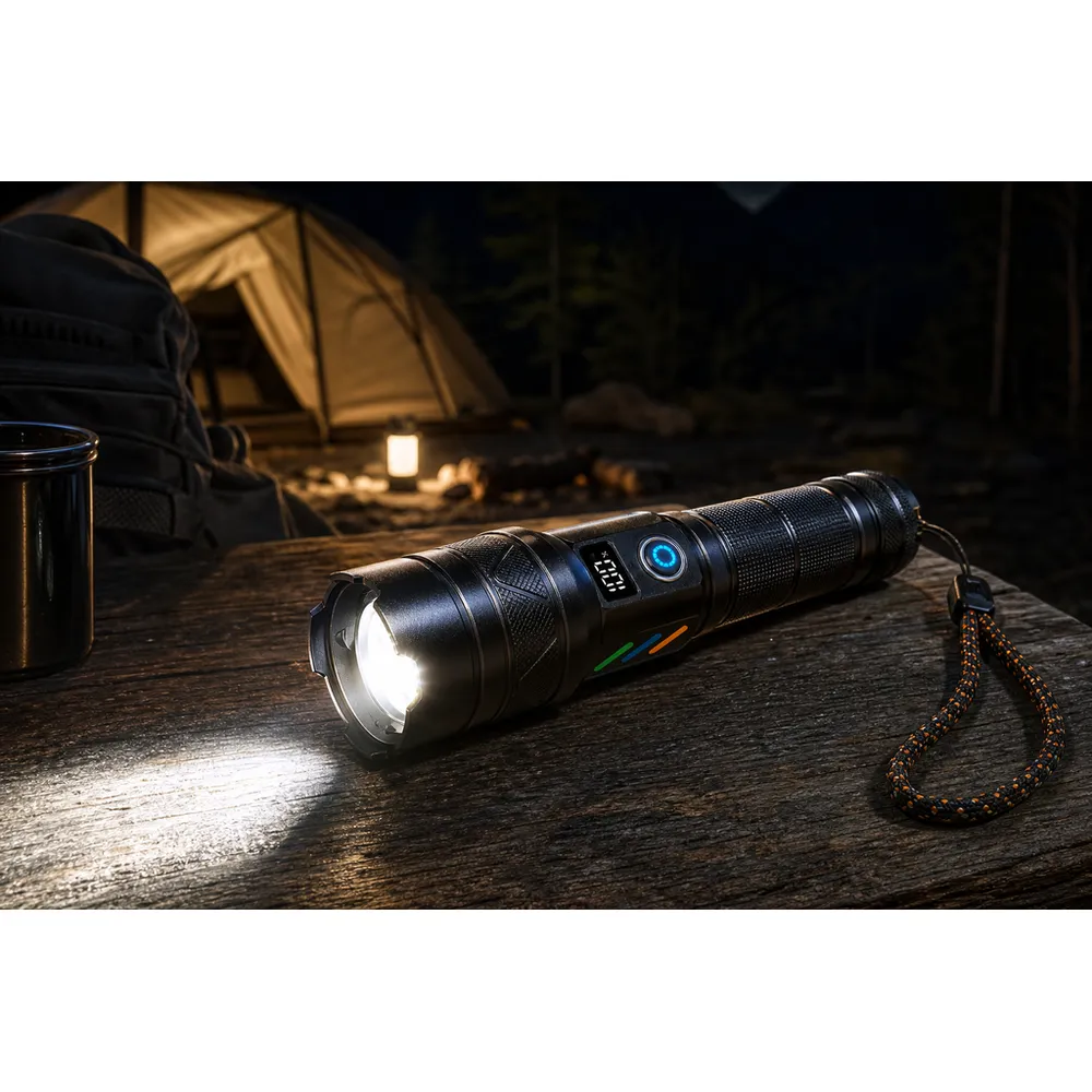 USB-C Rechargeable 1000-Lumen Tactical LED Flashlight