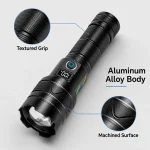 USB-C Rechargeable 1000-Lumen Tactical LED Flashlight