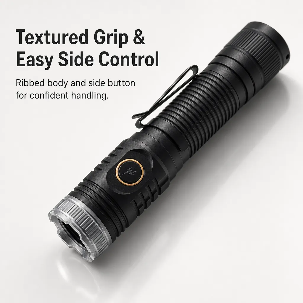 F307 Rechargeable LED Flashlight