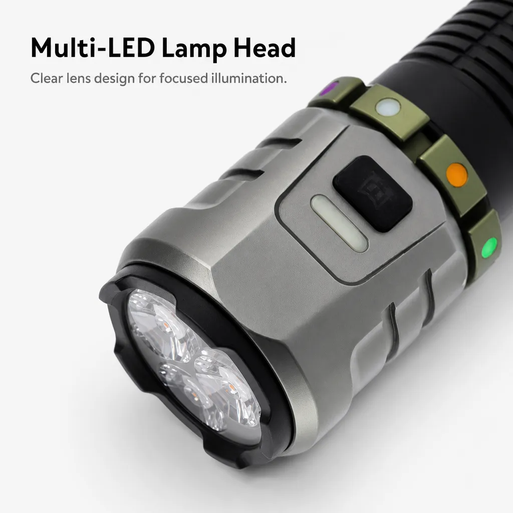 F86 Rechargeable LED Flashlight