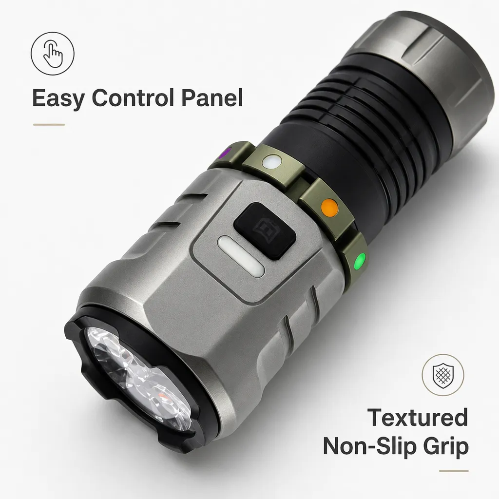 F86 Rechargeable LED Flashlight
