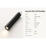 F949 Mini Magnetic Switch LED Flashlight Keychain Torch