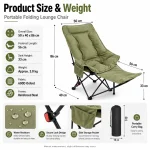 Modern Portable Three-level Backrest Outdoor Furniture