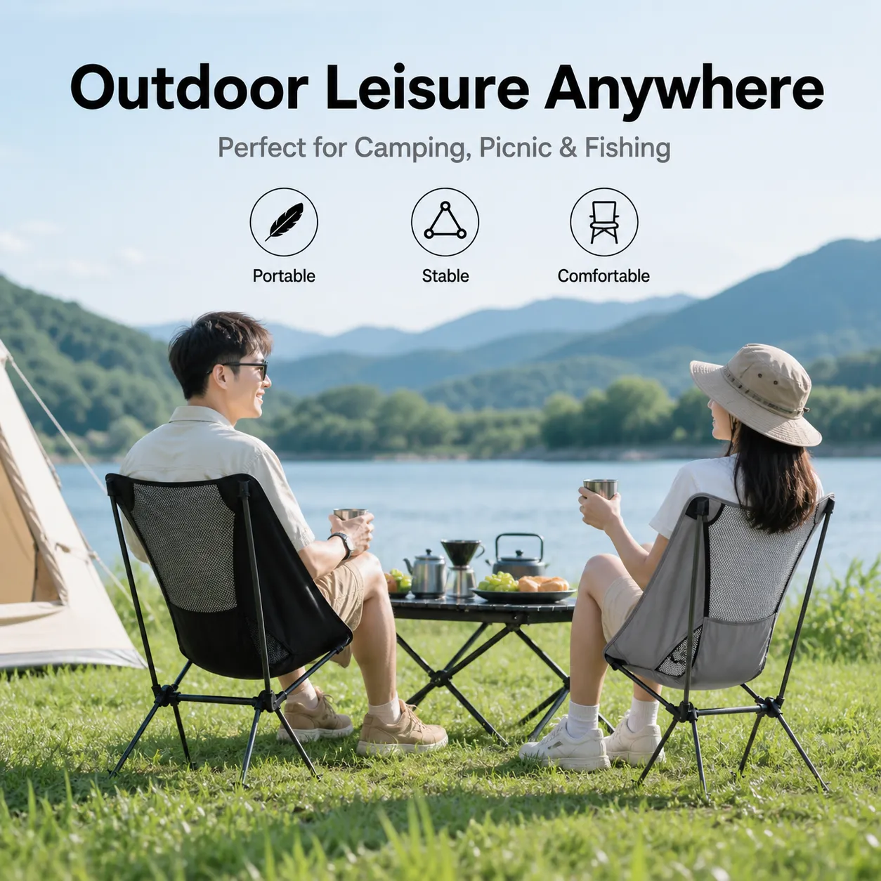 Ultra-Light Steel Frame Folding Chair