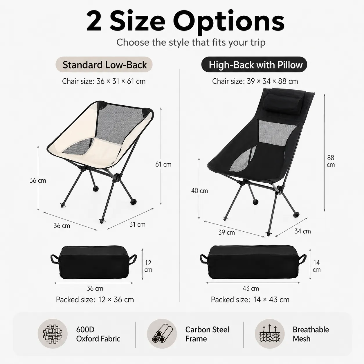 Ultra-Light Steel Frame Folding Chair