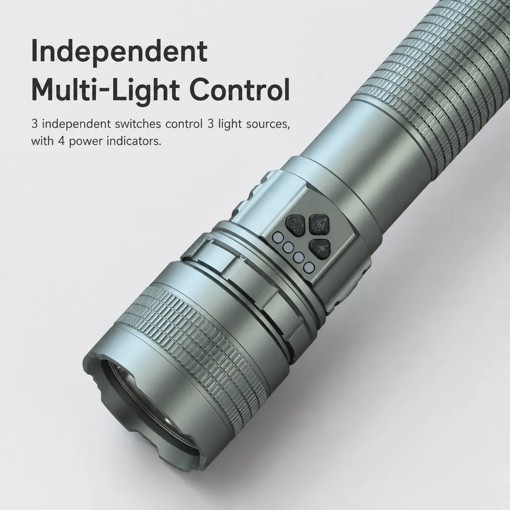 G300 10 W Laser Rechargeable Aluminum Flashlight