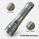 G300 10 W Laser Rechargeable Aluminum Flashlight