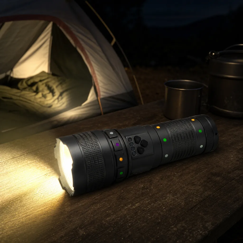 G301Y Aluminum Alloy Rechargeable Zoom Flashlight