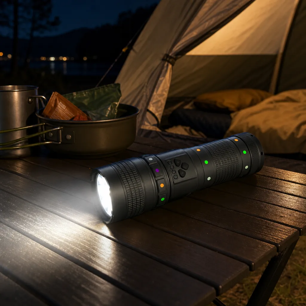 G301Y Aluminum Alloy Rechargeable Zoom Flashlight