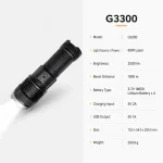 G3300 60 W Laser Zoom Flashlight