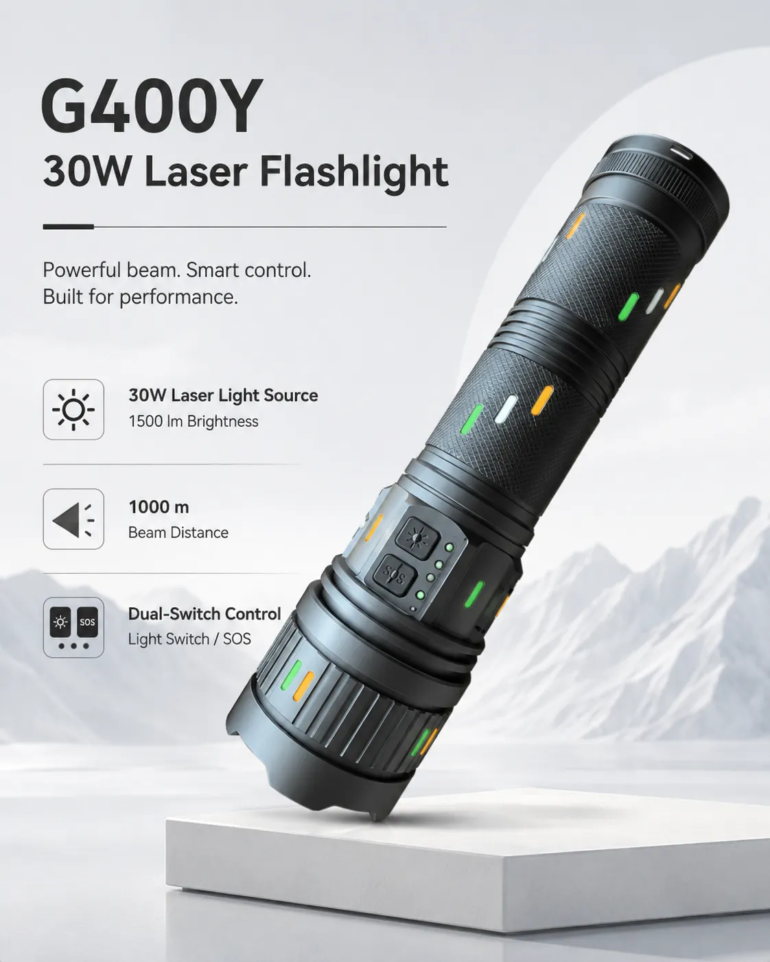 G400Y 30W Laser Flashlight