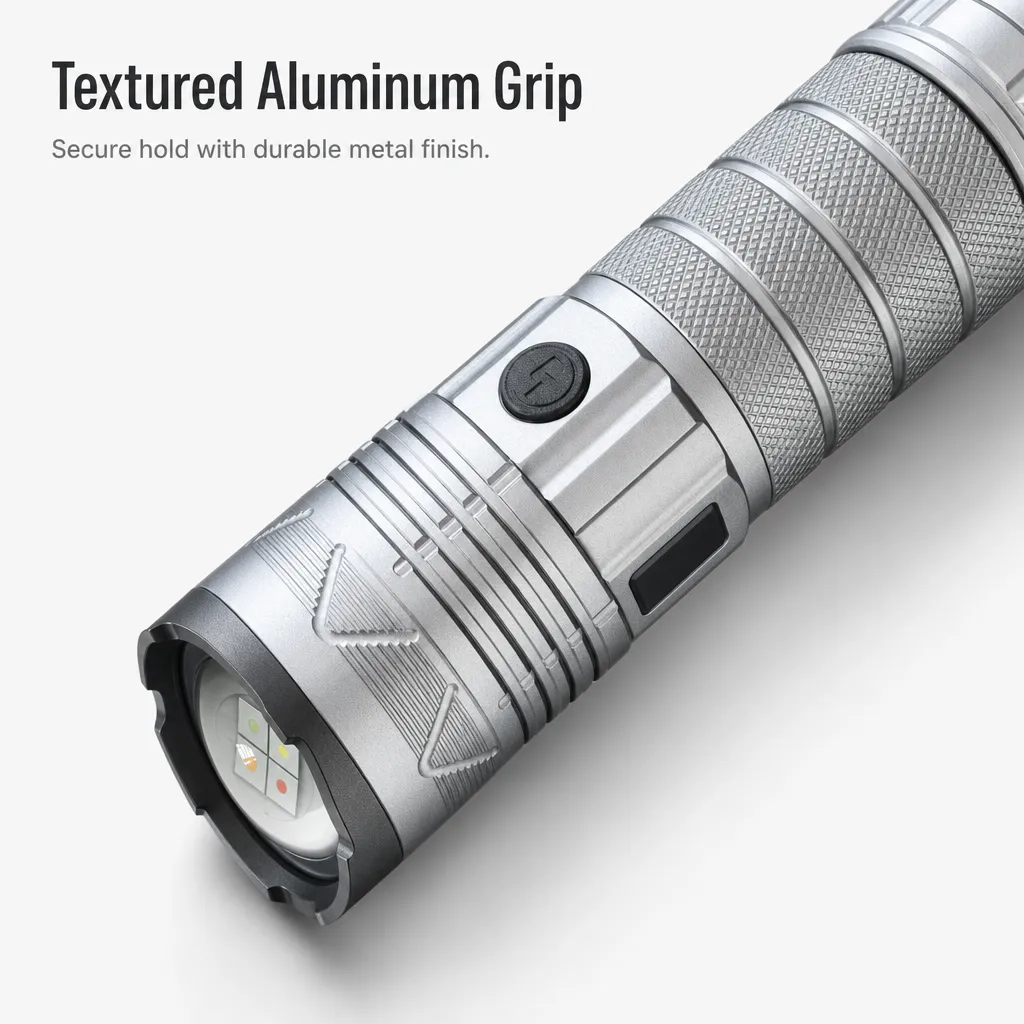 G403 4x20 W White Laser Zoom Flashlight 1000 lm Aluminum Alloy