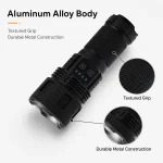 G404 Rechargeable Laser Flashlight Zoomable Tactical Torch