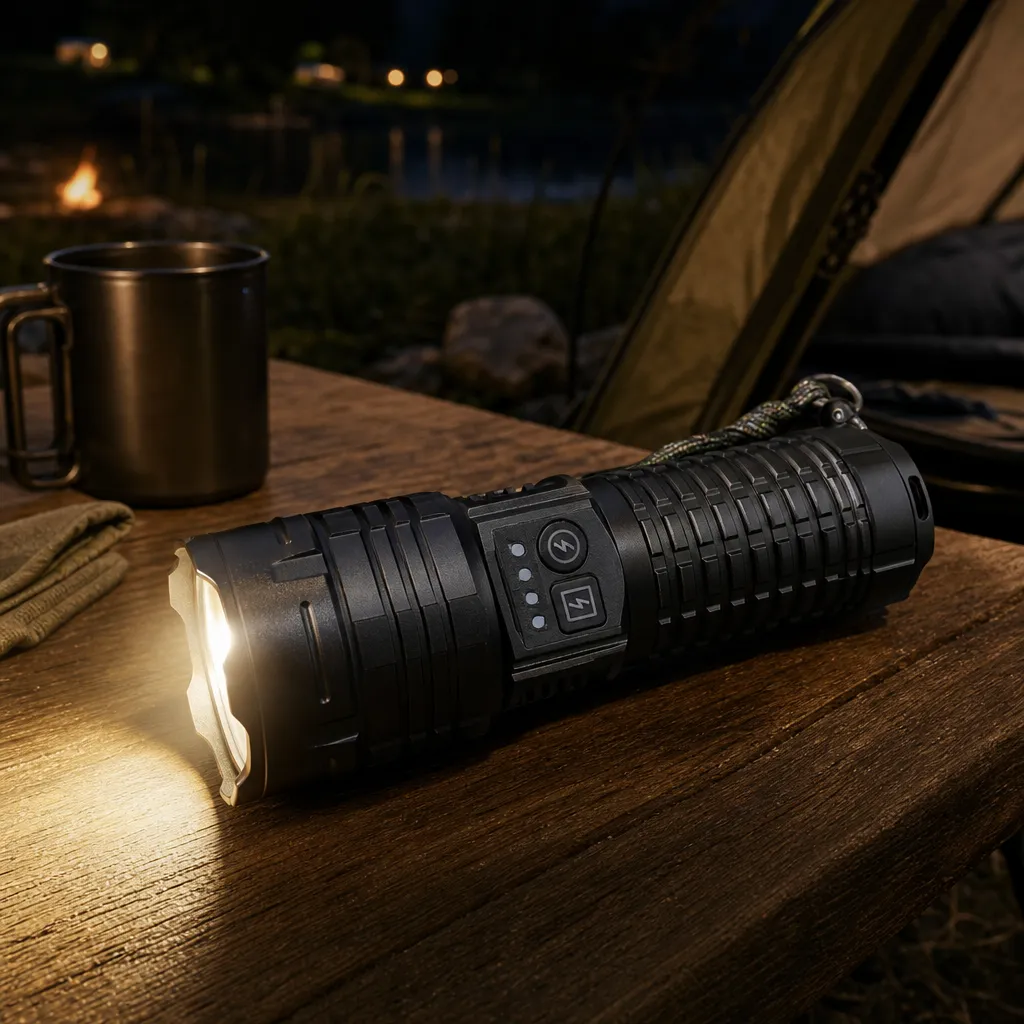 G405 Rechargeable Laser Flashlight Zoomable Tactical Torch