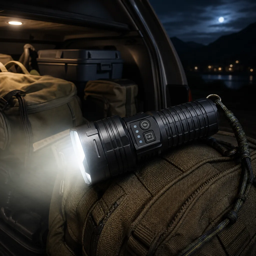G405 Rechargeable Laser Flashlight Zoomable Tactical Torch