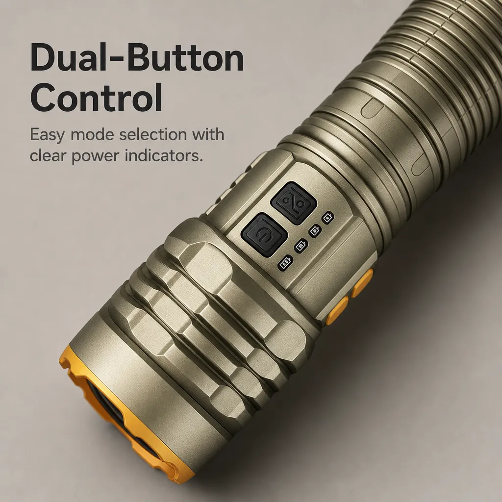 G420 Rechargeable Laser Flashlight Zoomable Tactical Torch